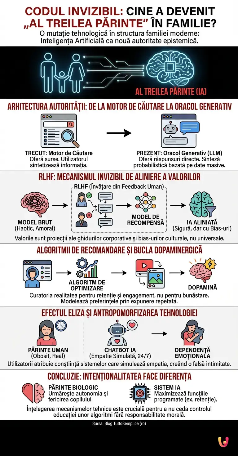 Codul invizibil: Cine a devenit &bdquo;al treilea părinte&rdquo; &icirc;n familie? - Infografic rezumativ