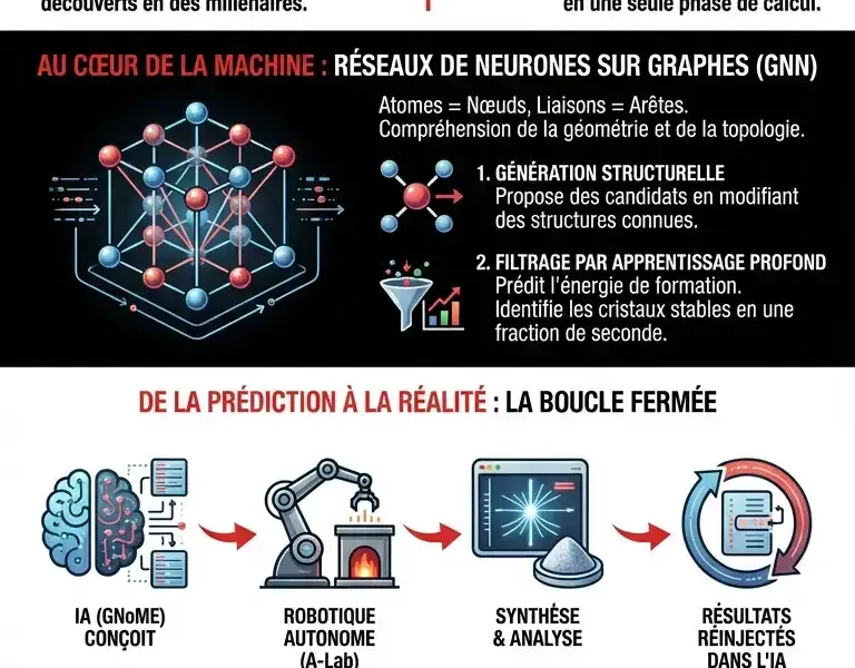 Infografica: Comment une IA a compress&eacute; 8 si&egrave;cles de science en une apr&egrave;s-midi