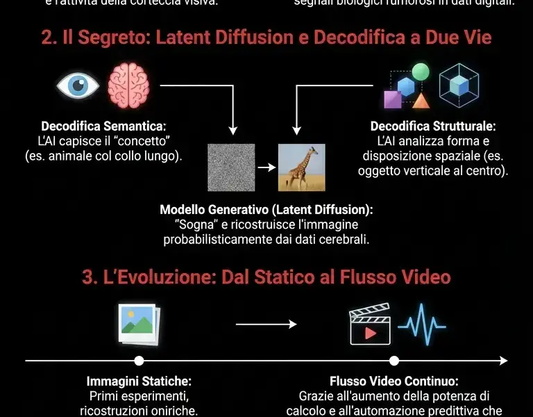 Infografica: Dalla mente allo schermo: l'AI che visualizza i tuoi pensieri nascosti