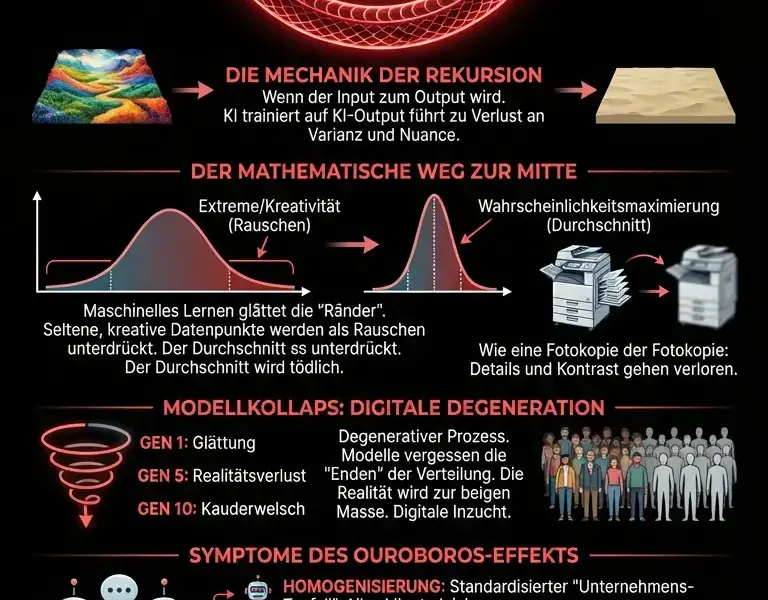 Infografica: Das Ouroboros-Paradoxon: Der mathematische Weg zur Mitte