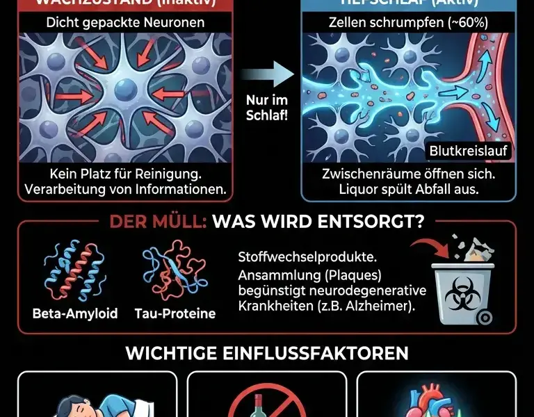 Infografica: Die n&auml;chtliche Gehirnw&auml;sche: Ein verborgenes System entdeckt