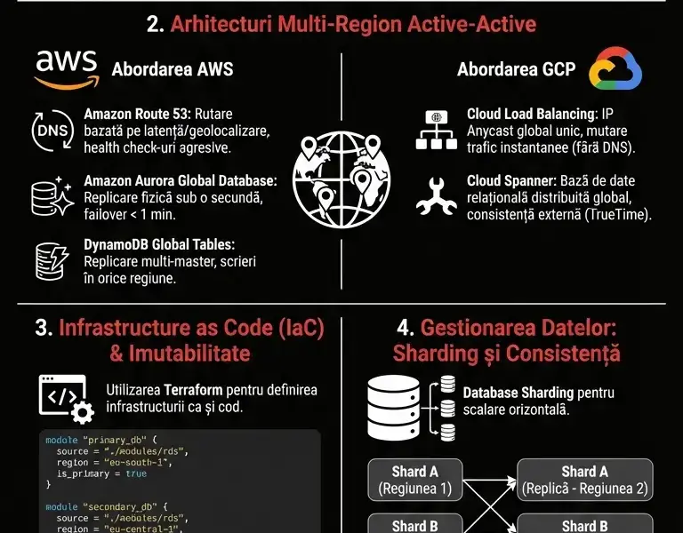 Infografica: Disaster Recovery Cloud &icirc;n FinTech: Ghid pentru Arhitecturi Active-Active