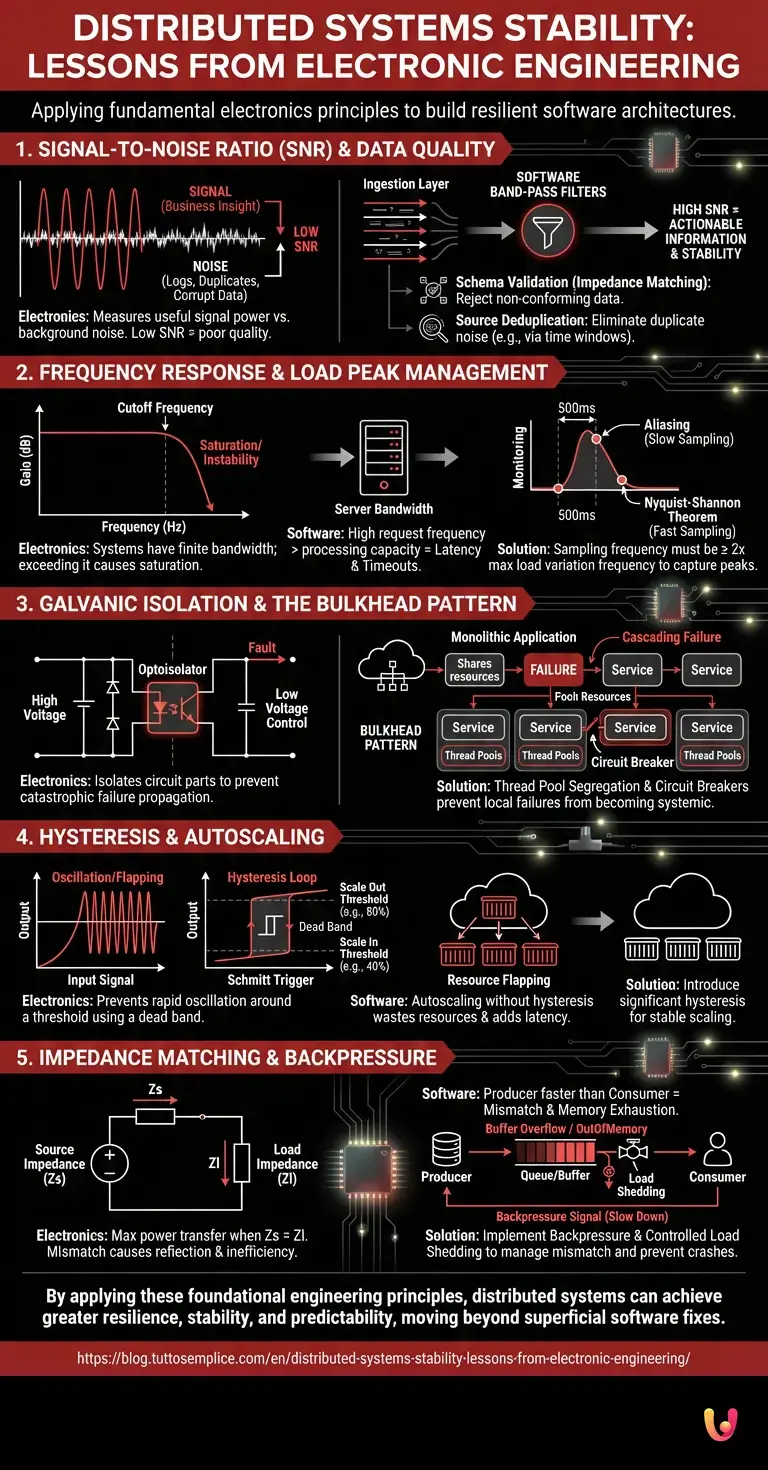 Distributed Systems Stability: Lessons from Electronic Engineering - Summary Infographic