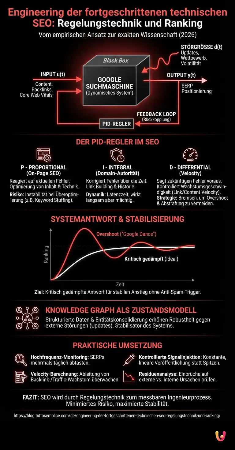 Engineering der fortgeschrittenen technischen SEO: Regelungstechnik und Ranking - Zusammenfassende Infografik