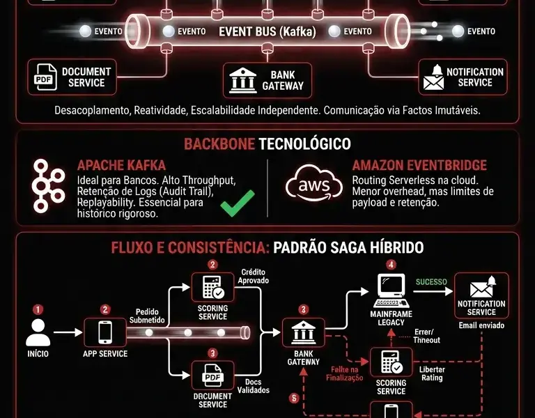 Infografica: Event-Driven Architecture: Gest&atilde;o em Tempo Real de Processos de Cr&eacute;dito Habita&ccedil;&atilde;o