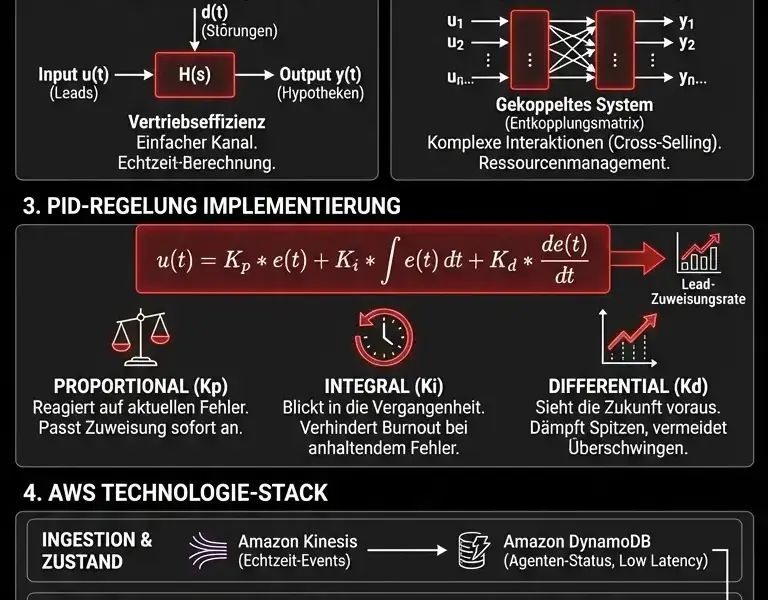 Infografica: Fintech-CRM-Architektur: Systemtheorie und PID-Regelung in Vertriebsfl&uuml;ssen