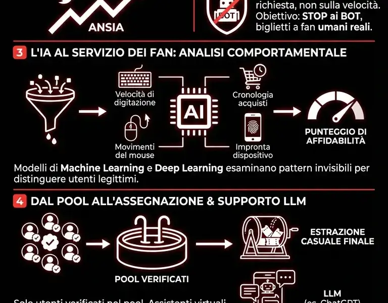 Infografica: Harry Styles: selezione ticket via Machine Learning e analisi dati