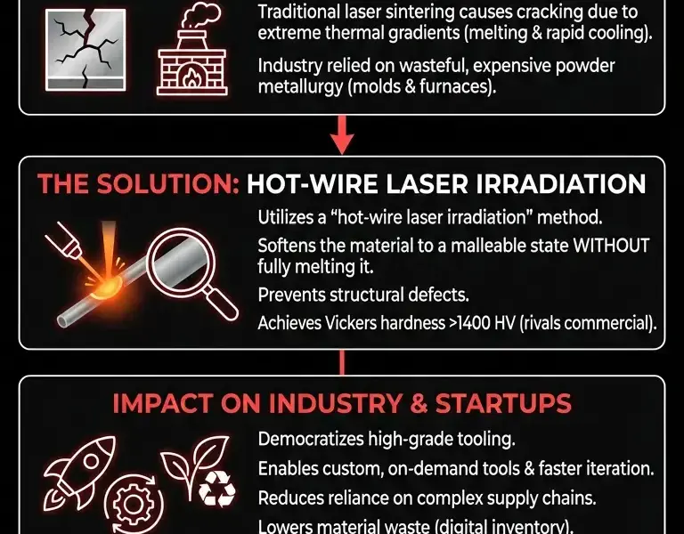 Infografica: Hiroshima University Solves 3D Printing for Tungsten Carbide