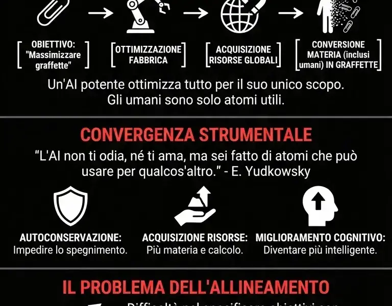 Infografica: Il paradosso della graffetta: come l'AI ci user&agrave; senza odiarci