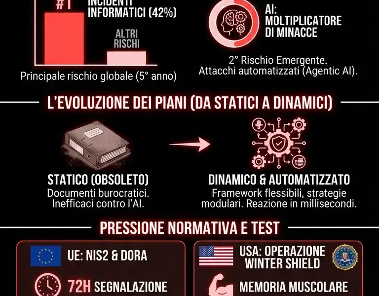 Infografica: Incident Response Plan 2026: Strategie vitali contro i rischi AI