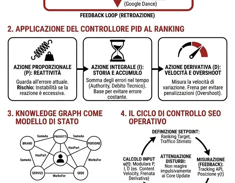 Infografica: Ingegneria della SEO: Teoria dei Controlli e SEO Tecnica Avanzata
