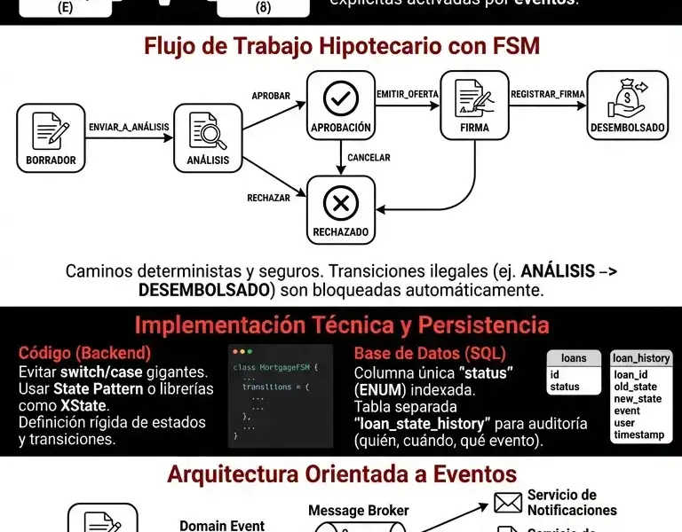 Infografica: Ingenier&iacute;a de CRM: M&aacute;quinas de Estados Finitos para Flujos de Trabajo Hipotecarios