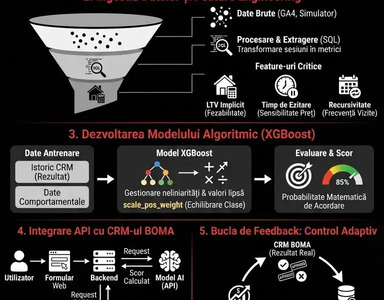 Infografica: Ingineria Lead-urilor: Ghid pentru Lead Scoring Predictiv cu AI și CRM