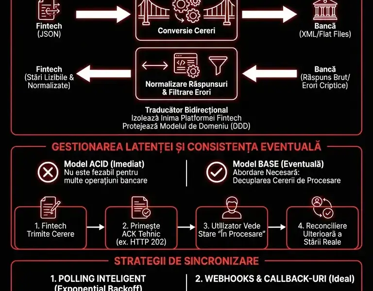 Infografica: Integrarea Sistemelor Bancare: Modele Fintech și Legacy
