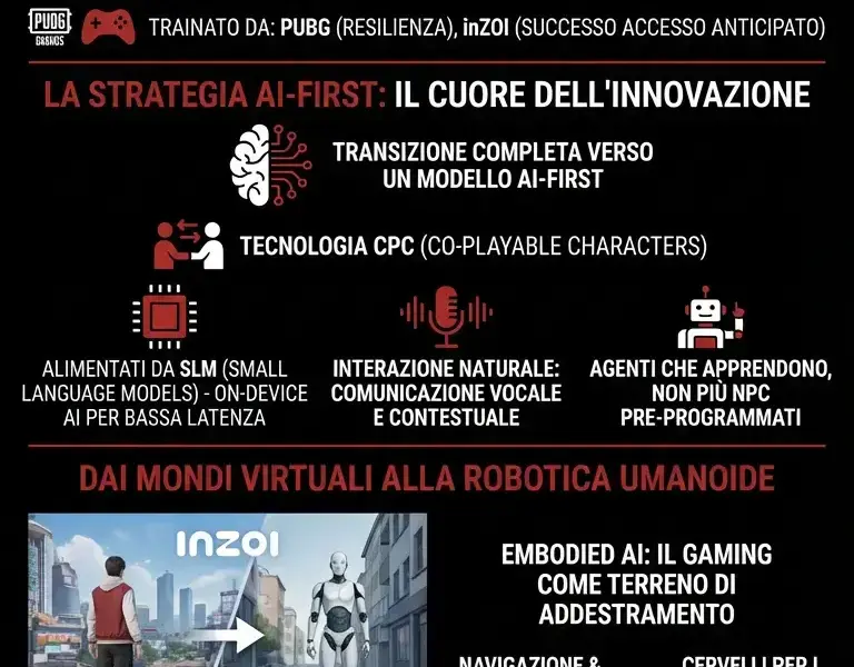 Infografica: Krafton: ricavi 2025 a 3,3 trilioni e strategia AI-first