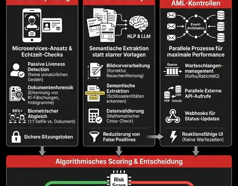 Infografica: KYC- und AML-Automatisierung: Architektur f&uuml;r Hypotheken und Fintech