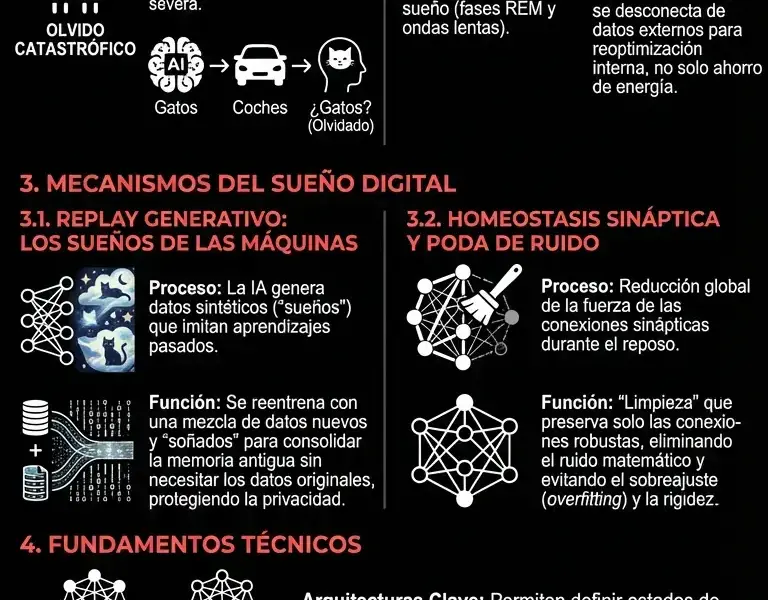 Infografica: La IA copia un rasgo biol&oacute;gico humano para evitar su autodestrucci&oacute;n