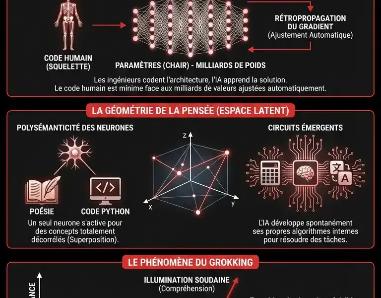 Infografica: L'illusion du code : pourquoi l'IA &eacute;chappe &agrave; ses architectes