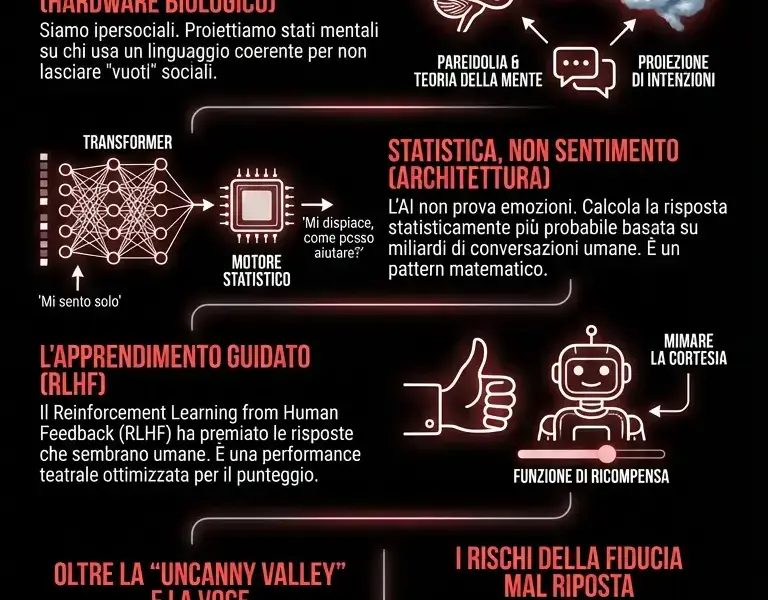 Infografica: L'inganno dell'empatia: perch&eacute; ci fidiamo di chi non ha un cuore