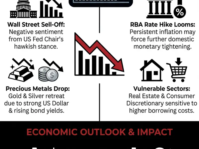 Infografica: Live: Australian shares set to fall as RBA rate hike looms