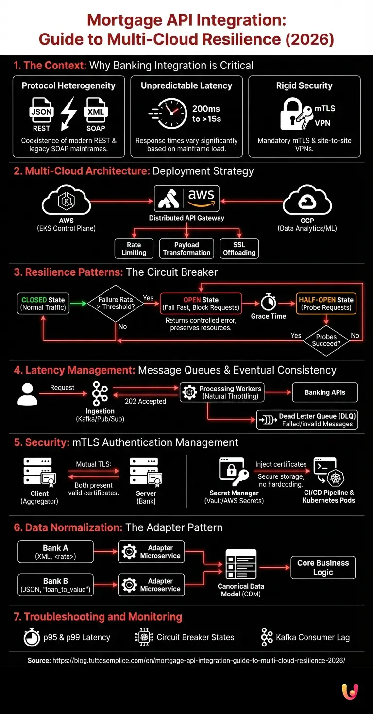 Mortgage API Integration: Guide to Multi-Cloud Resilience (2026) - Summary Infographic