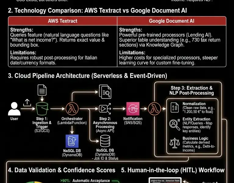 Infografica: Mortgage Document Automation: Cloud OCR and NLP Pipelines