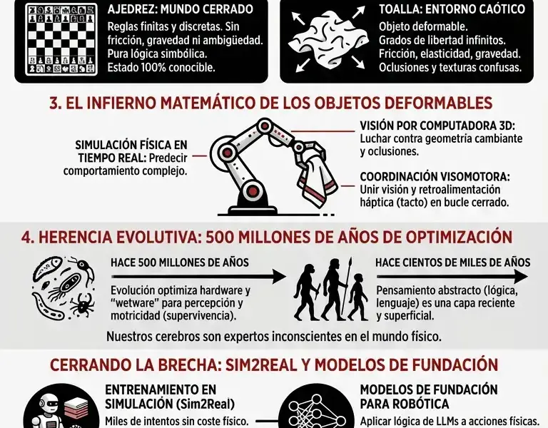 Infografica: Por qu&eacute; doblar una toalla es m&aacute;s dif&iacute;cil que el ajedrez para la IA