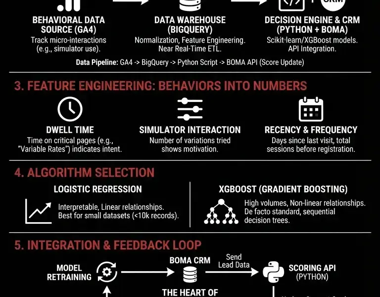 Infografica: Predictive Lead Scoring: Technical Guide to Lead Engineering in CRM