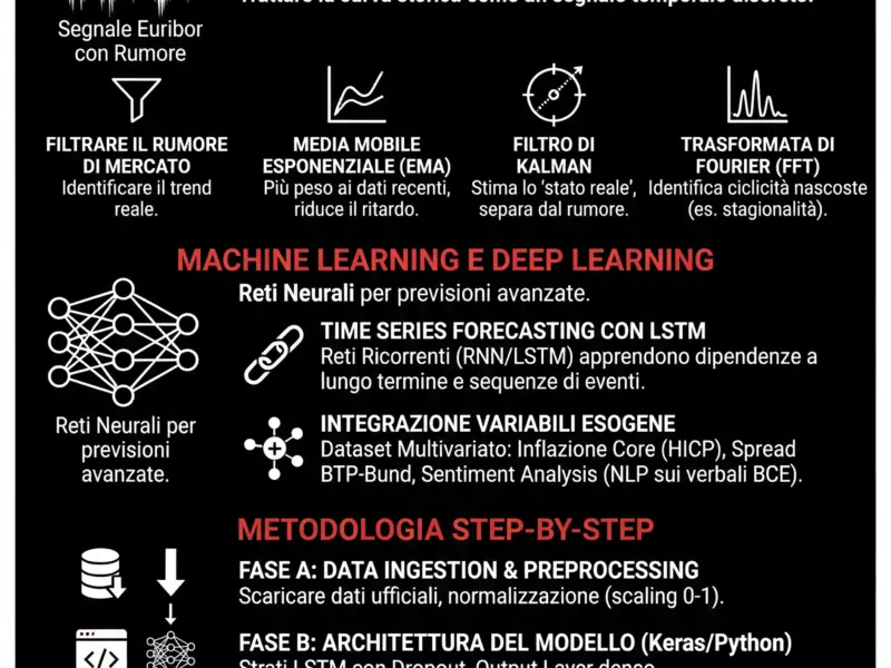 Infografica: Previsioni Tassi Euribor: Guida Tecnica a ML e Segnali
