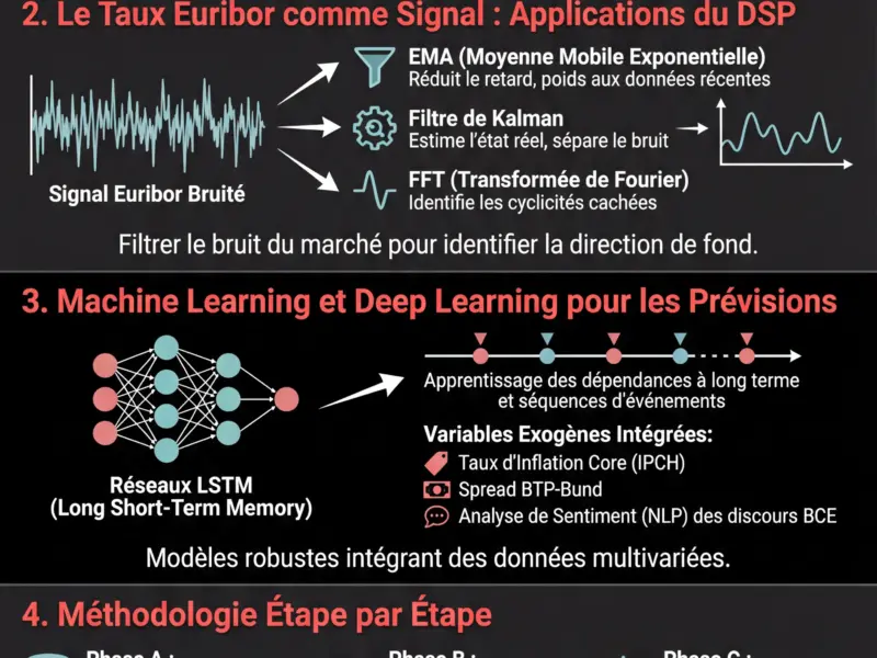 Infografica: Pr&eacute;visions des Taux Euribor : Guide Technique sur le ML et les Signaux