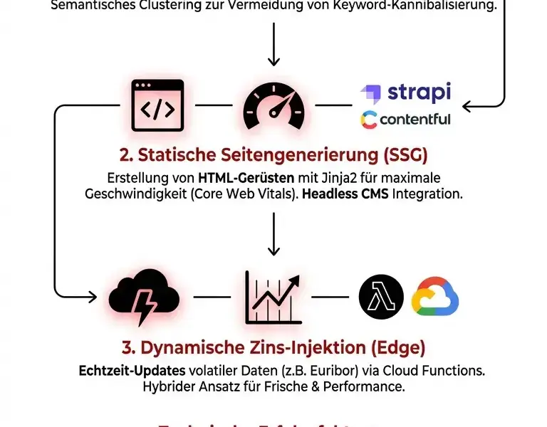 Infografica: Programmatic SEO mit Python: Technischer Leitfaden f&uuml;r den Kreditsektor