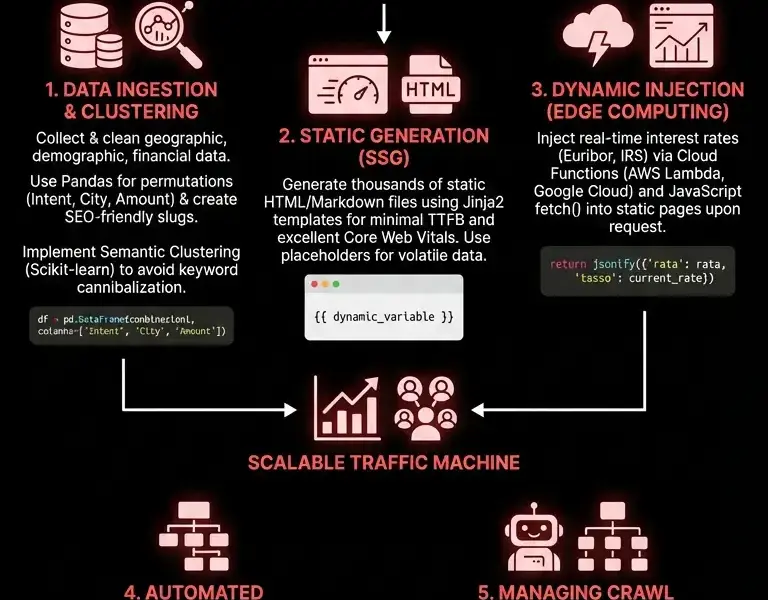 Infografica: Programmatic SEO Python: Technical Guide for the Lending Sector