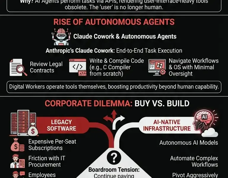 Infografica: SaaSpocalypse: AI Agents Wipe Out $400 Billion in Software Value