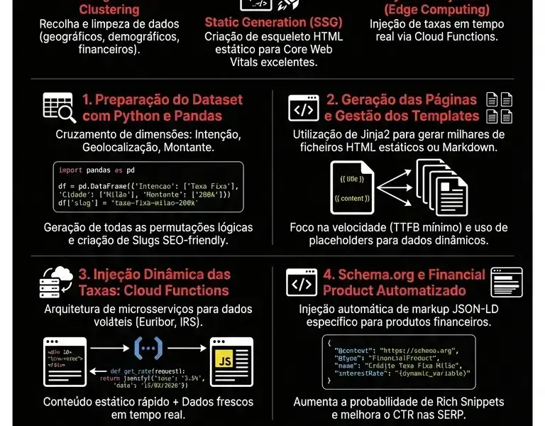 Infografica: SEO Program&aacute;tica Python: Guia T&eacute;cnico para o Setor de Cr&eacute;dito