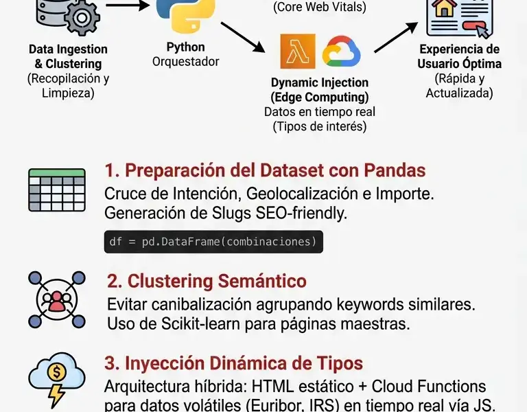 Infografica: SEO Program&aacute;tico con Python: Gu&iacute;a T&eacute;cnica para el Sector Crediticio