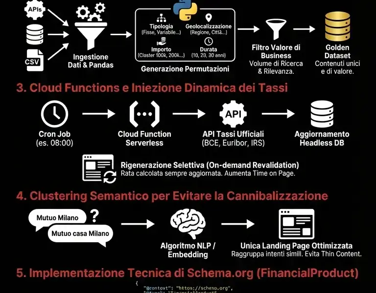 Infografica: SEO Programmatica Finance: Guida Python e Cloud Functions