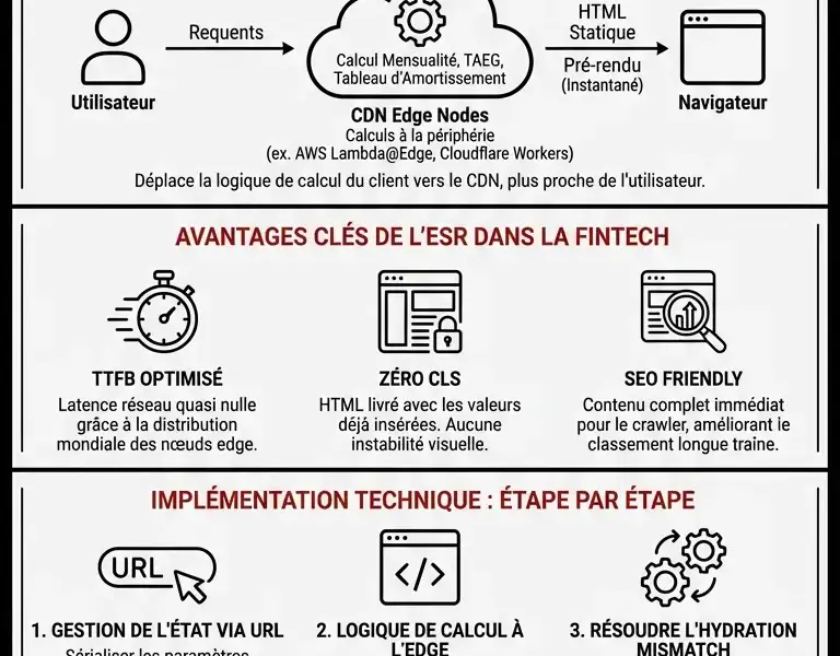 Infografica: SEO Technique Fintech : Edge-Side Rendering pour les Simulateurs de Pr&ecirc;ts Immobiliers