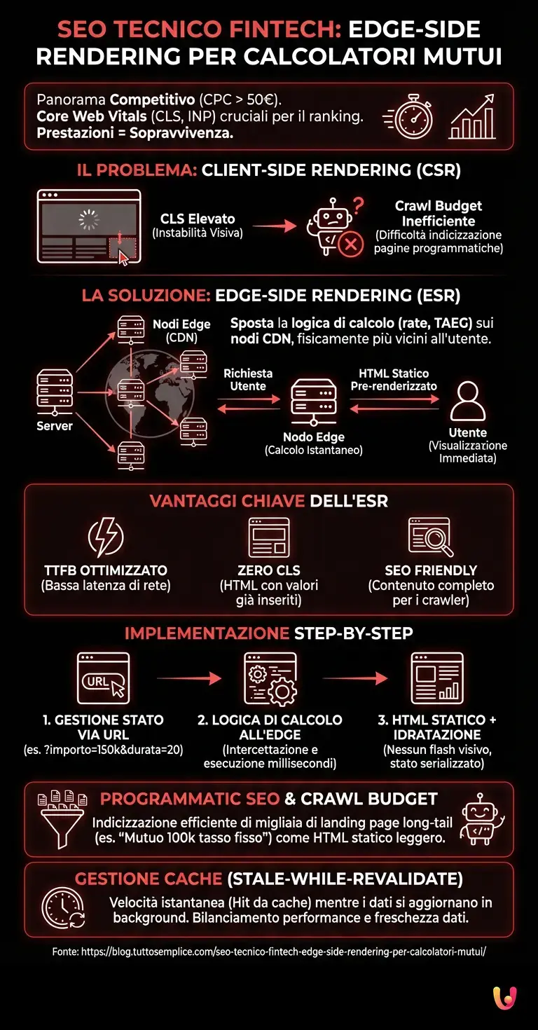 Infografik: Technisches Fintech-SEO: Edge-Side Rendering für Hypothekenrechner Technisches Fintech-SEO: Edge-Side Rendering für Hypothekenrechner - Zusammenfassende Infografik