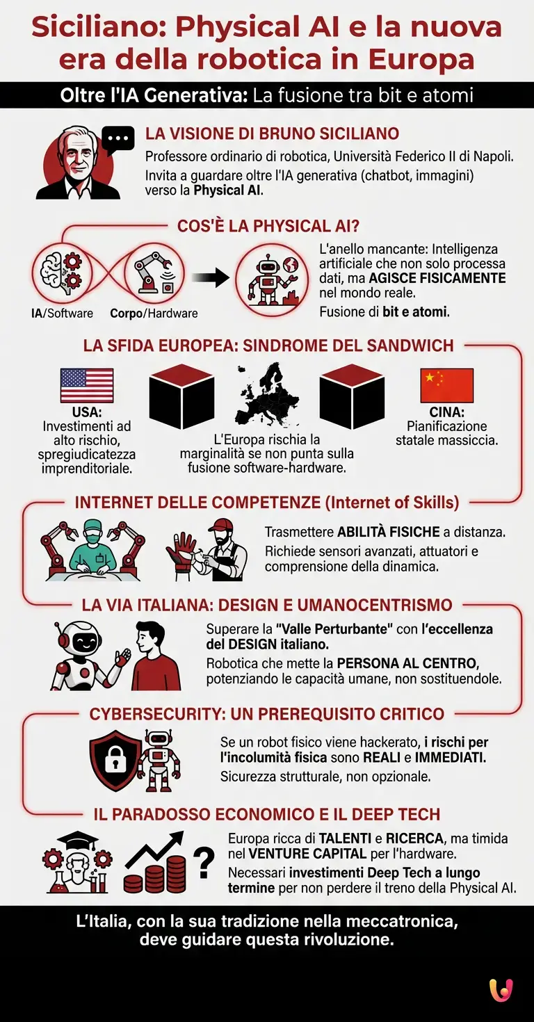 Siciliano: Physical AI e la nuova era della robotica in Europa - Infografica riassuntiva