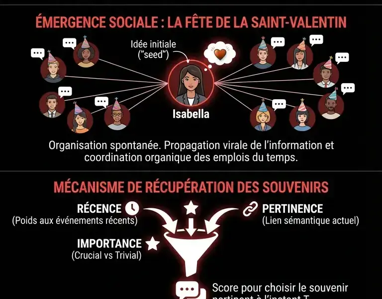 Infografica: Smallville : Ce qu'il s'est pass&eacute; quand 25 IA ont v&eacute;cu sans humains