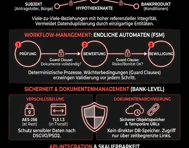 Infografica: Softwarearchitektur f&uuml;r Kreditvermittlungs-CRM: BOMA Deep-Dive