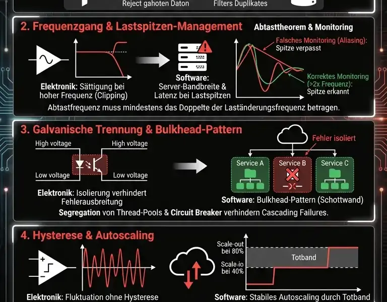 Infografica: Stabilit&auml;t verteilter Systeme: Lektionen aus der Elektroniktechnik