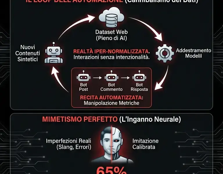 Infografica: Teoria dell'Internet Morto: perch&eacute; quella strana sensazione &egrave; reale
