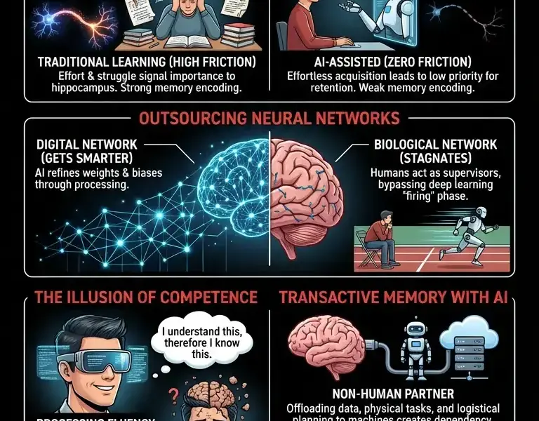 Infografica: The Death of Cognitive Friction: How AI Is Rewriting Retention