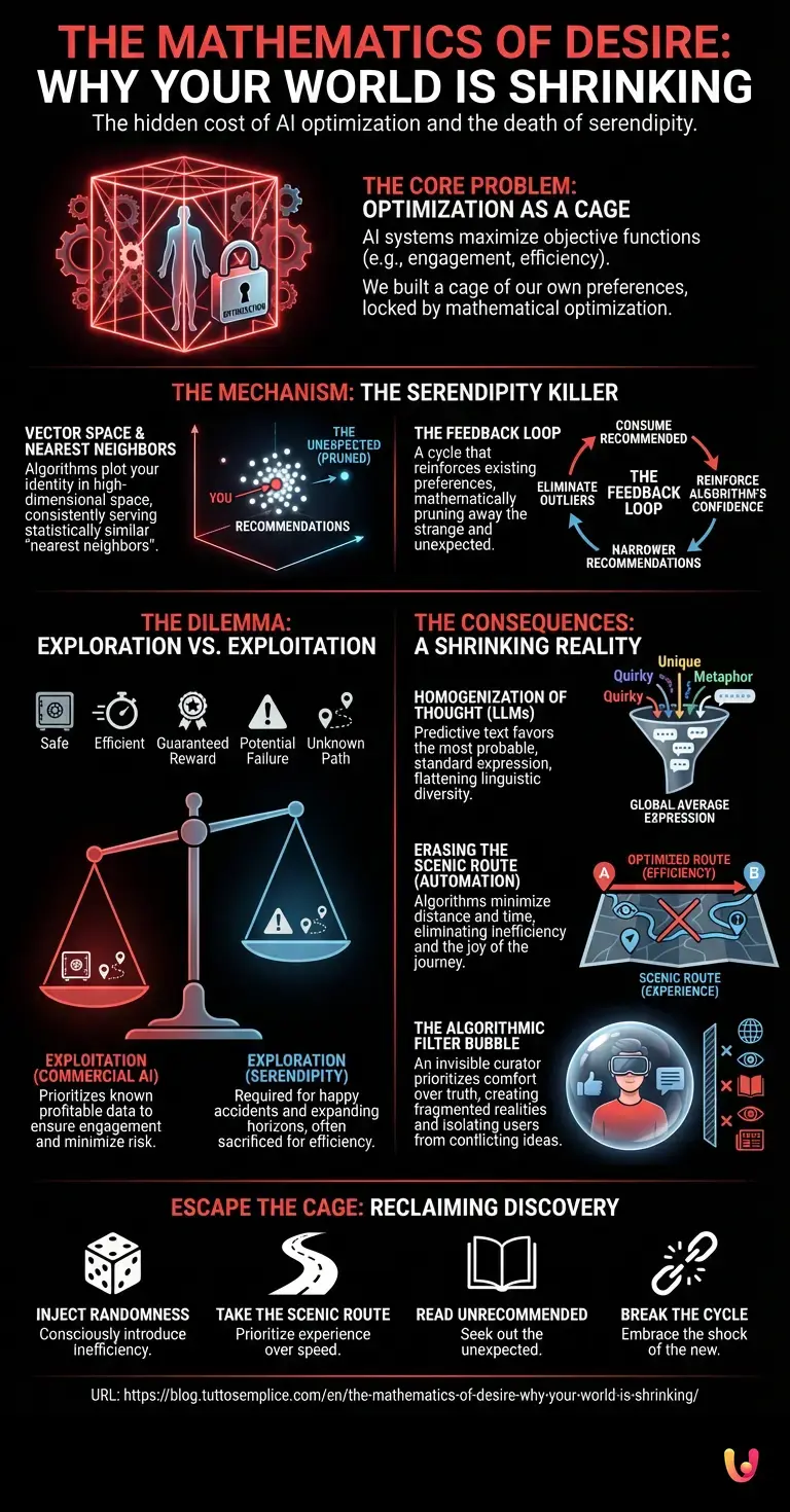 The Mathematics of Desire: Why Your World Is Shrinking - Summary Infographic