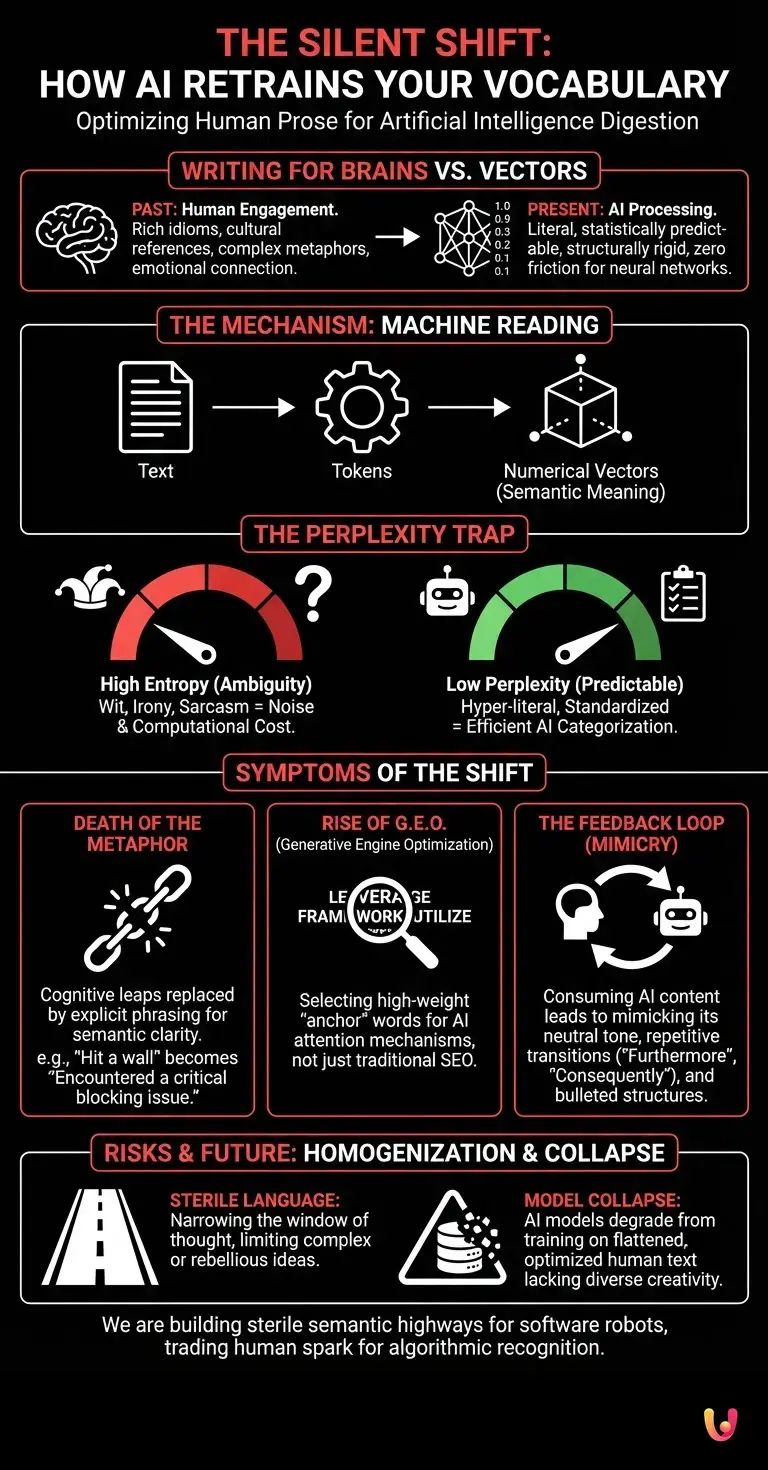 The Silent Shift: How AI Is Quietly Retraining Your Vocabulary - Summary Infographic