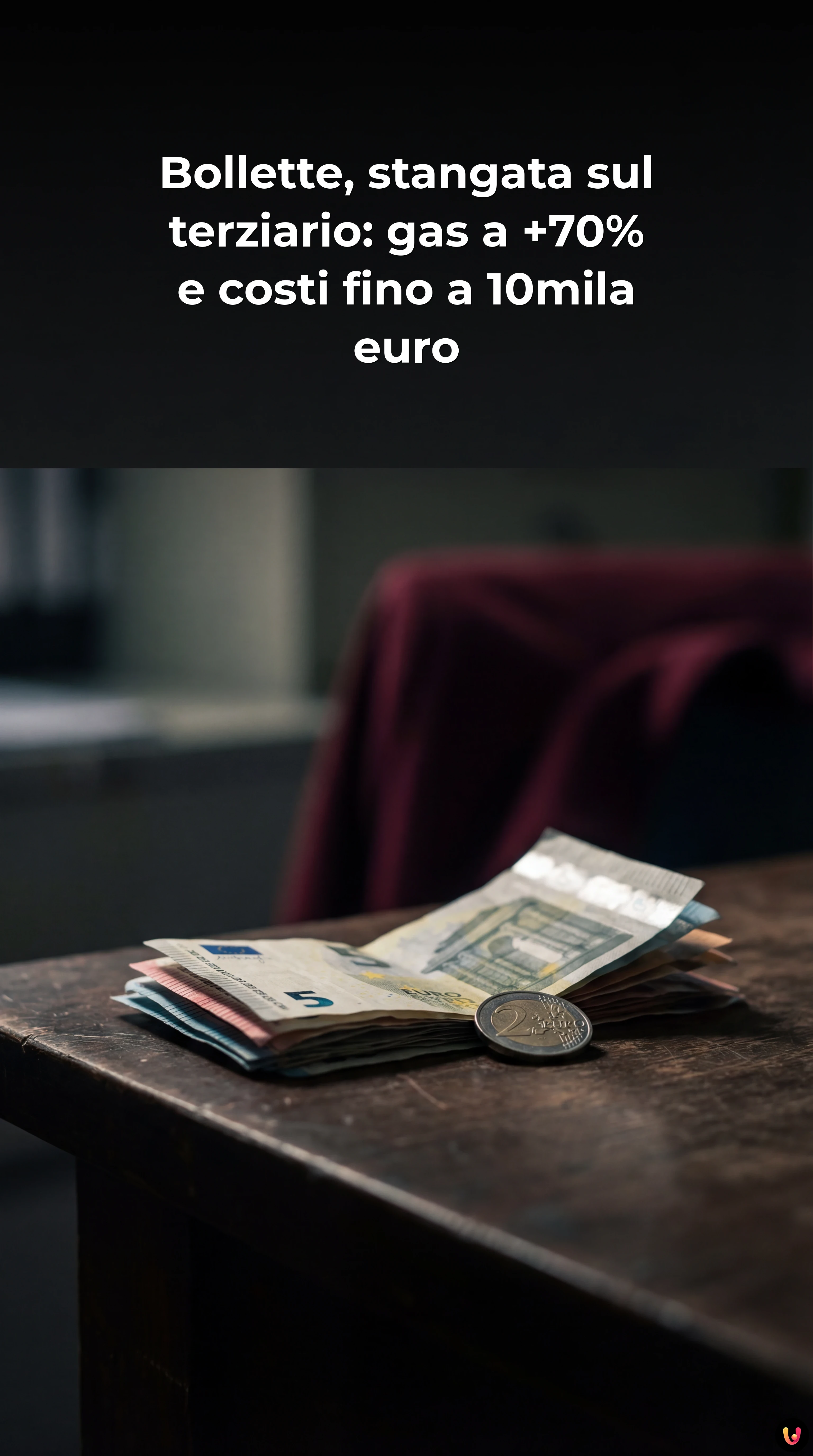 Imprenditore preoccupato esamina le bollette con grafici dei costi in salita