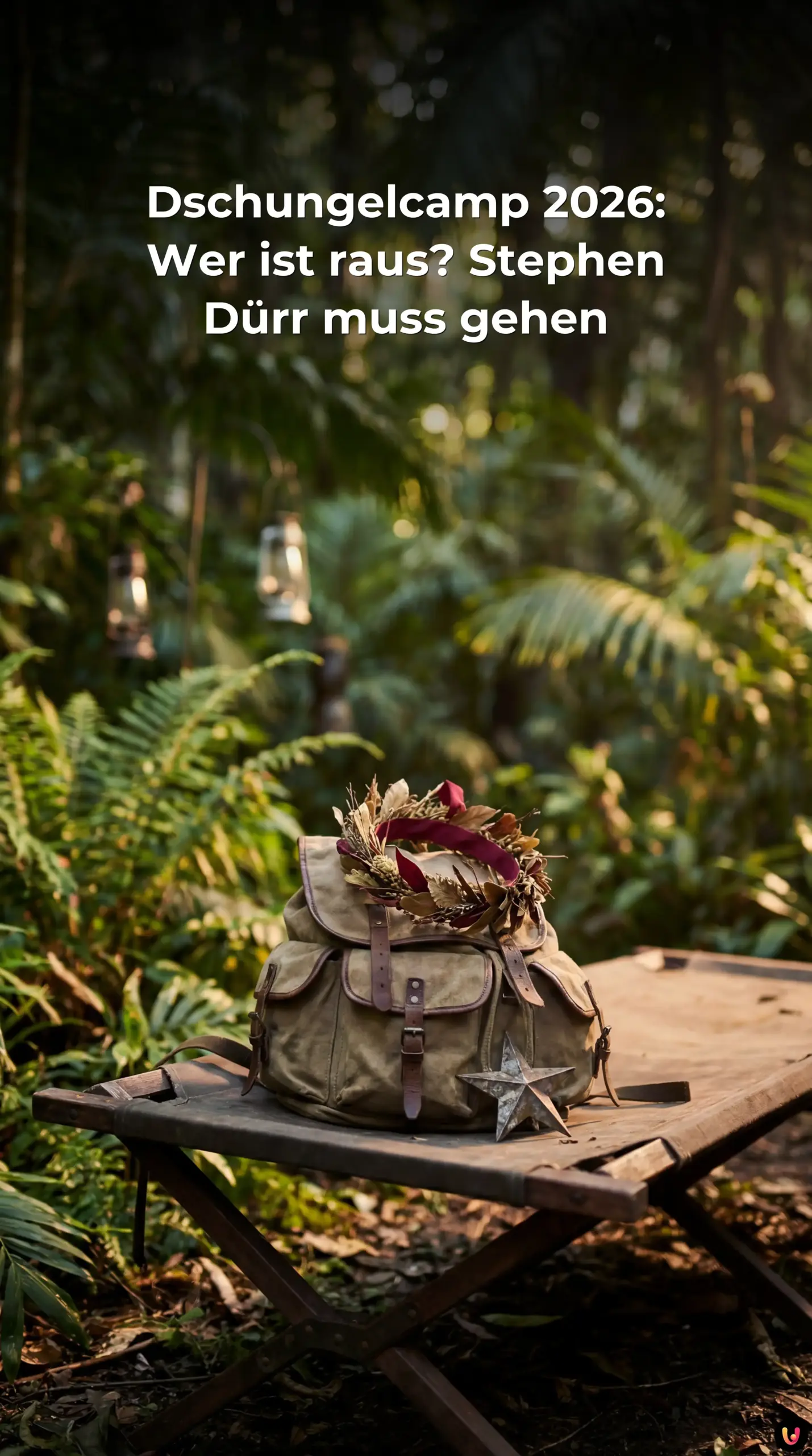 Stephen D&uuml;rr im Dschungelcamp-Outfit w&auml;hrend der 20. Staffel von IBES 2026.