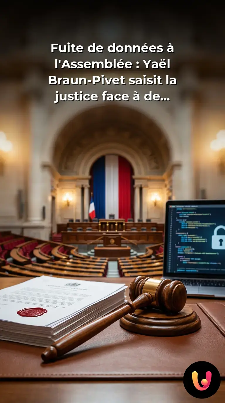 Yaël Braun-Pivet au perchoir de l'Assemblée nationale française