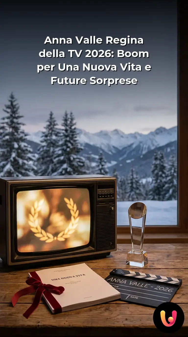 Primo piano dell'attrice Anna Valle protagonista della serie TV Una Nuova Vita